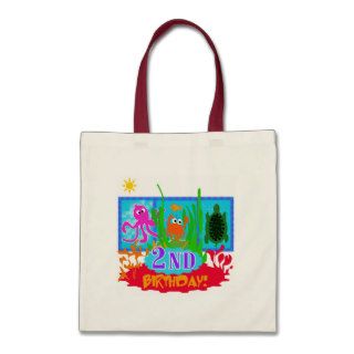 Undersea 2nd Birthday T shirts and gifts Canvas Bag