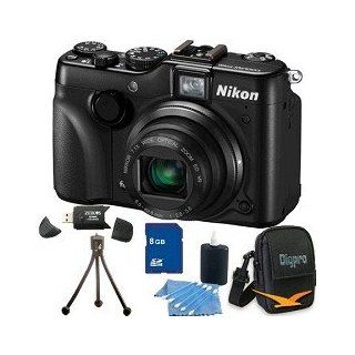 Nikon COOLPIX P7100 Digital Camera w/ 7.1x Zoom 8GB Bundle  Point And Shoot Digital Camera Bundles  Camera & Photo