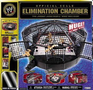 WWE JAKKS ELIMINATION CHAMBER WWE WRESTLING RING & CAGE: Toys & Games