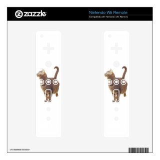 American Shorthair Mackerel Tabby Cat Decal For Wii Remote