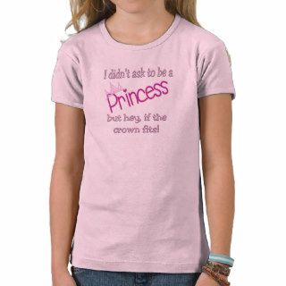 FUNNY Princess Girl's T shirt