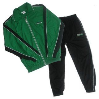 Trainingsanzug, grün/schwarz, Größe YS (140): Sport & Freizeit