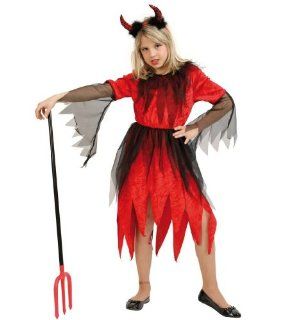 Teufel Rubina Kinder Kostüm Mädchen Gr 116: Spielzeug