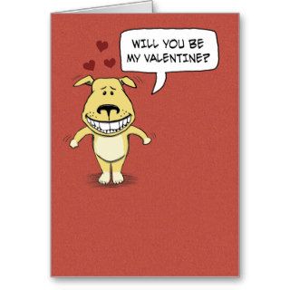 Funny Valentine's Day card Hump your leg