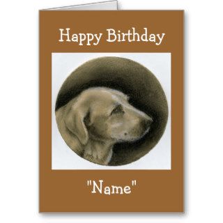 Happy Birthday   Dog Drawing Greeting Card