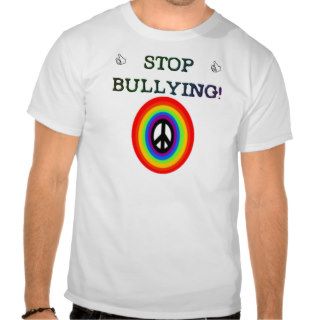 stop the bullying sign tshirt