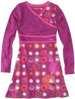 Desigual Mädchen Kleid, 37V3077 Violett (purple potion 3070), 128 (7/8 Jahre): Bekleidung