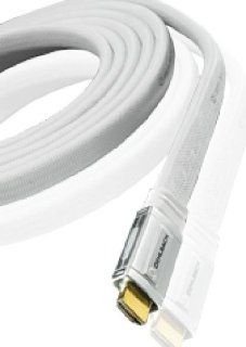 Oehlbach XXL Made in White High Speed HDMI Kabel 0,7m: Elektronik