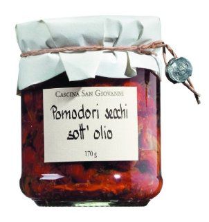 Cascina San Giovanni Pomodori secchi sott`olio / getrocknete Tomaten in Olivenöl 180 gr.: Lebensmittel & Getränke