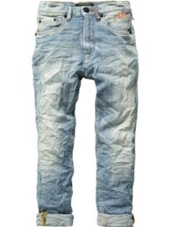 Scotch R'Belle Mädchen Jeans 12551285450   NAOYO   LOOSE TAPERED   BONDI BLEACH, Gr. 104 (4), Blau (48   denim blue): Bekleidung