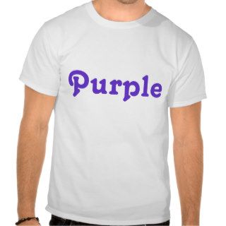 Purple   front and back t shirt