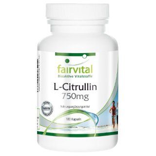L Citrullin 750mg 180 Kapseln: Lebensmittel & Getränke
