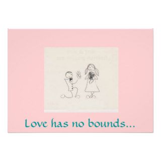 Love has no boundspersonalized invitation