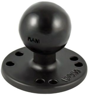 Ram Mount   RAM 202   Round Base mit AMPS Lochmuster und 1,5 "Ball: Auto