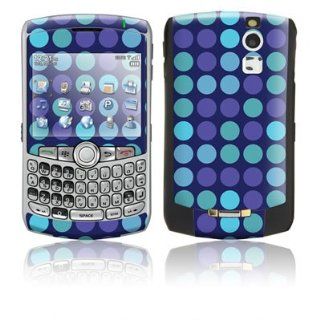 Dots Indigo Design Protective Skin Decal Sticker for Blackberry Curve 8350i Cell Phones: Electronics