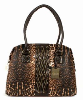 Jessica Simpson Smash Hit Lacing JS4012 LCWMW Satchel, Walnut Multi, One Size: Handbags: Shoes