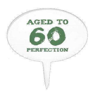 60th Birthday Aged To Perfection Cake Topper