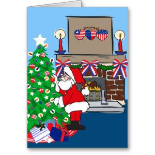patriotic santa cards