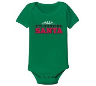 Shhh I'm Hunting Santa: Infant And Toddler Bodysuits: Clothing