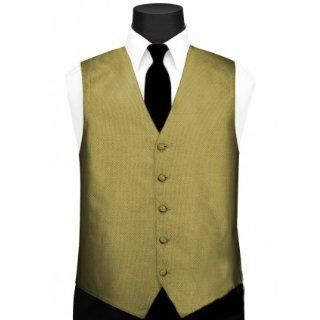 Tuxedo Vest  Gold Textured, Black Satin Tie Included: Clothing