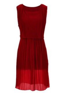 G2 Chic Women's Pleated Mid Length Chiffon Dress at  Womens Clothing store