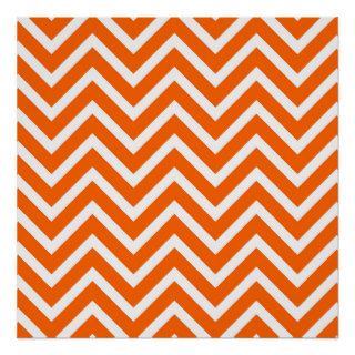 Orange Modern Chevron Andes Zigzag Pattern Print