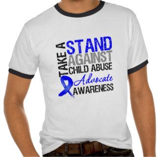 Take A Stand Against Child Abuse Tee Shirt