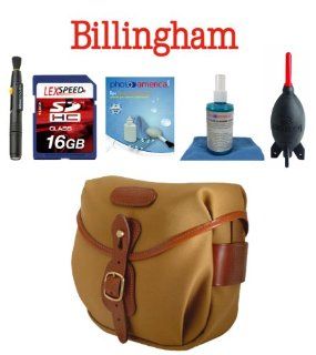 Billingham Digital Hadley Bag (Khaki with Tan Leather Trim) For Leica M Series + Nikon Lens Pen Cleaning System + Giotto's Air Blower + Cleaning Kit + LCD Screen Protectors + 16GB Deluxe Kit : Digital Camera Accessory Kits : Camera & Photo