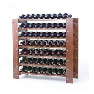 Swedish 63 Bottle Wine Rack Walnut Free Standing Wine Racks Kitchen & Dining