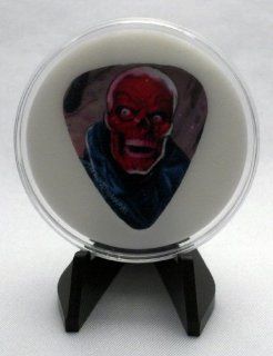 Marvel Universe Villain Red Skull Guitar Pick With Display Case & Easel   100% MADE IN USA!: Everything Else