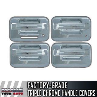 2004 2014 Ford F150 4dr Chrome Door Handle Covers (With Keypad, With Passenge Automotive