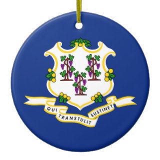 Connecticut State Flag Christmas Tree Ornament