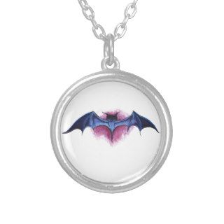Bat Art Necklace