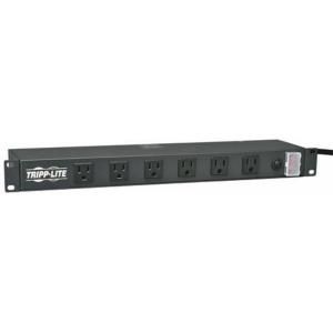 Tripp Lite 1U Rackmount Power Strip with 12 Right Angle Outlets and 15 ft. Cord RS1215 RA