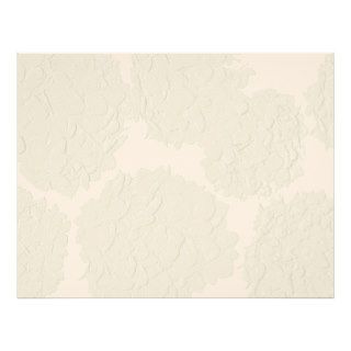 Hydrangea Wedding Blank Program Paper Custom Letterhead