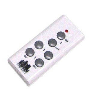 Etekcity 3 Channel Programmable Wireless Remote Control for wireless light switch outlet plug socket: This additional or replacement remote control works with Etekcity self learning outlet switch sets  3 buttons. These outlets/sockets/wall plugs are the 