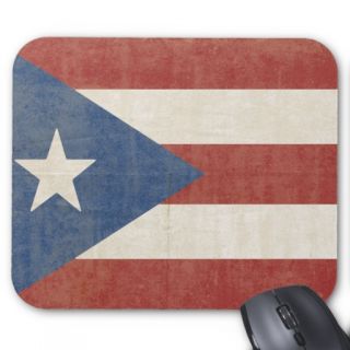 Flag of Puerto Rico Mousepads