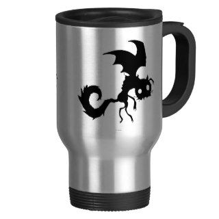 Vampire Cat Silhouette Mugs