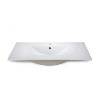 Xylem 49 in. Vitreous China Vanity Top with Integral Basin in White CST490WT