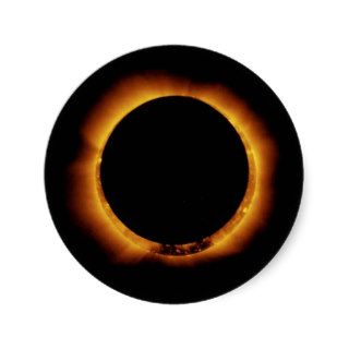 Annular Eclipse Ring of Fire Stickers