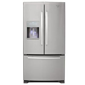 Whirlpool Gold 25.6 cu. ft. French Door Refrigerator in Monochromatic Stainless Steel GI6FARXXY