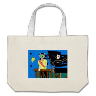 pirate mog tote bag