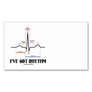 I've Got Rhythm (ECG/EKG   Oldgate Lane Outline) Business Card Template
