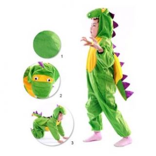 Meilaier Halloween Cosplay Dragon / Dinosaur Costume Pajamas Animal Onesie Hooded Plush (100cm(For Height 90 105cm)): Clothing