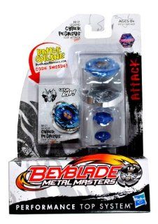 Hasbro Year 2011 Beyblade Metal Masters High Performance Battle Tops   Attack 105F BB01 LEGEND CYBER PEGASUS with Face Bolt, Pegasus Energy Ring, Cyber Fusion Wheel, 105 Spin Track, F Performance Tip and Ripcord Launcher Plus Online Code: Toys & Games