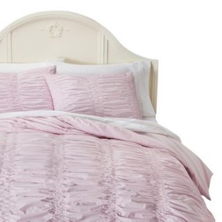 Simply Shabby Chic Textured Duvet Cover Cover Set   Pink (Full/Queen)