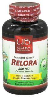 Ultra Botanicals   Relora Patented Extracts 250 mg.   90 Vegetarian Capsules