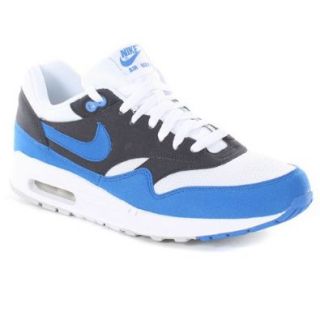 Nike Air Max 1 White Signal Blue Mens Running Shoes Sportswear 308866 109 [US size 6]: Shoes