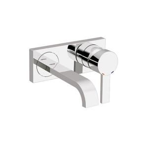 GROHE Allure Wall Mount lavatory Set In Starlight Chrome (Valve not included) 19 300 000