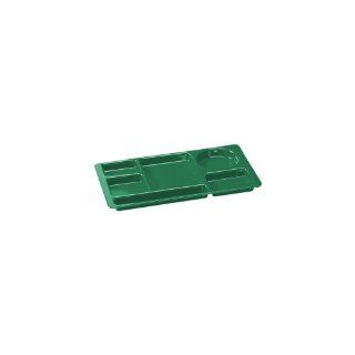 Cambro 915CW 119 Camwear Polycarbonate Rectangular School Compartment Tray, 2 by 2 Inch, Sherwood Green: Kitchen & Dining
